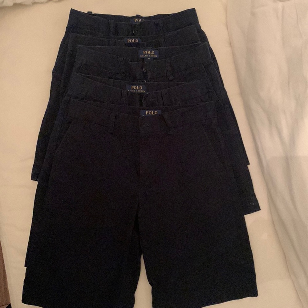 Polo by Ralph Lauren bundle Five pair Navy shorts
